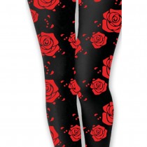 PAIRE DE COLLANTS CATRINA SQUELETTES ROSES FEMME