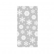 PAIRE DE COLLANTS FLOCON NEIGE RÉSILLE BLANC FEMME