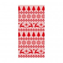 PAIRE DE COLLANTS NOËL NORD RÉSILLE ROUGE FEMME