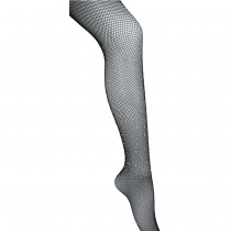 PAIRE DE COLLANTS STRASS RÉSILLE NOIR FEMME