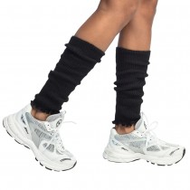 PAIRE DE JAMBIÈRES POLYESTER NOIR ADULTE