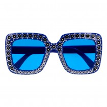 PAIRE DE LUNETTES BLING BLING BLEU ADULTE