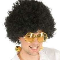 PAIRE DE LUNETTES BOULES DISCO OR
