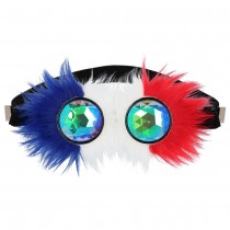 PAIRE DE LUNETTES DÉLUSION TRICOLORE FRANCE ADULTE