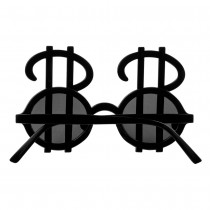 PAIRE DE LUNETTES DOLLARS NOIR ADULTE