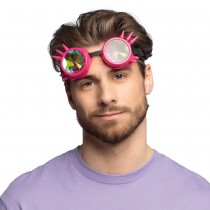 PAIRE DE LUNETTES FESTIVAL ROSE FLUO ADULTE