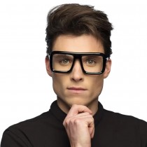 PAIRE DE LUNETTES FESTIVES ANNÉES 50 NOIR ADULTE