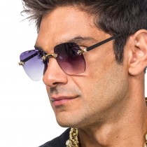 PAIRE DE LUNETTES FESTIVES FUMÉ NOIR ADULTE
