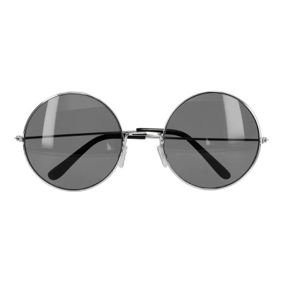 PAIRE DE LUNETTES FESTIVES HIPPIE GRIS ADULTE