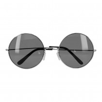 PAIRE DE LUNETTES FESTIVES HIPPIE GRIS ADULTE