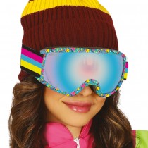 PAIRE DE LUNETTES FESTIVES SKI ANNÉES 80 ADULTE