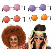 PAIRE DE LUNETTES HIPPIE VERRE TEINTÉ ADULTE