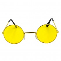 PAIRE DE LUNETTES HIPPIE VERRE TEINTÉ ADULTE