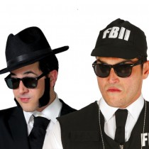 PAIRE DE LUNETTES NOIR BLUES BROTHERS ADULTE