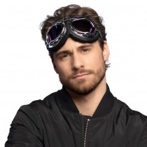 PAIRE DE LUNETTES PILOTE AVIATION ARGENT ADULTE