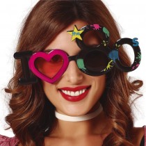 PAIRE DE LUNETTES PVC AMOUR ANNÉES 80 ADULTE