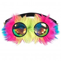 PAIRE DE LUNETTES RAVE PARTY ARC-EN-CIEL ADULTE