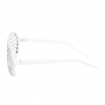 PAIRE DE LUNETTES SHUTTER BLING BLING BLANC ADULTE