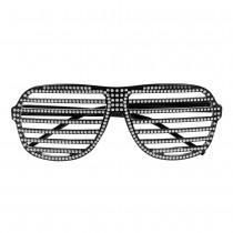 PAIRE DE LUNETTES SHUTTER BLING BLING NOIR ADULTE