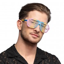 PAIRE DE LUNETTES SHUTTER BLING BLING RAINBOW ADULTE