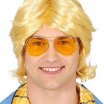 PAIRE DE LUNETTES TEINTÉES JAUNE AVIATEUR ADULTE