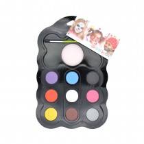 PALETTE MAQUILLAGE À L\'EAU 9 COULEURS ZOO PARADE