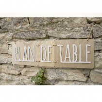 PANCARTE PLAN DE TABLE BOIS 52CM NATUREL