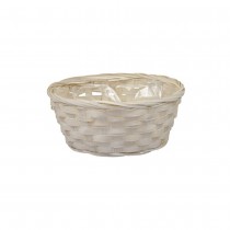 PANIER BAMBOU TRESSÉ ROND Ø20CM 9CM BEIGE