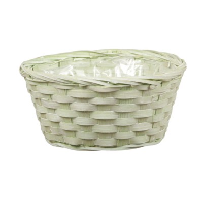 PANIER BAMBOU TRESSÉ ROND Ø20CM 9CM SAUGE