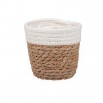 PANIER ROTIN TRESSÉ ROND Ø13.5CM 13.5CM NATURE