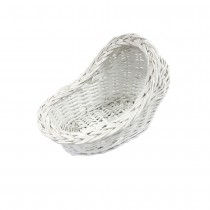 PANIER SAULE STYLE COUFFIN 30X20X16CM BLANC