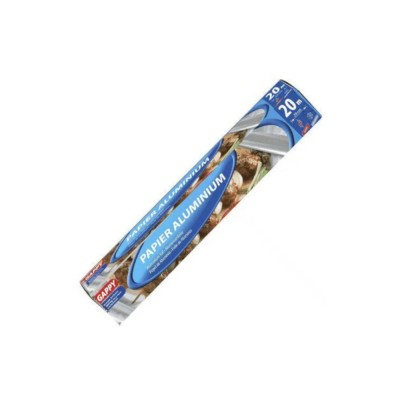 PAPIER ALUMINIUM ALIMENTAIRE MÉNAGER 20X0.29M