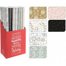 PAPIER CADEAU MOTIFS ÉLÉGANT 70X200CM 56-57GR