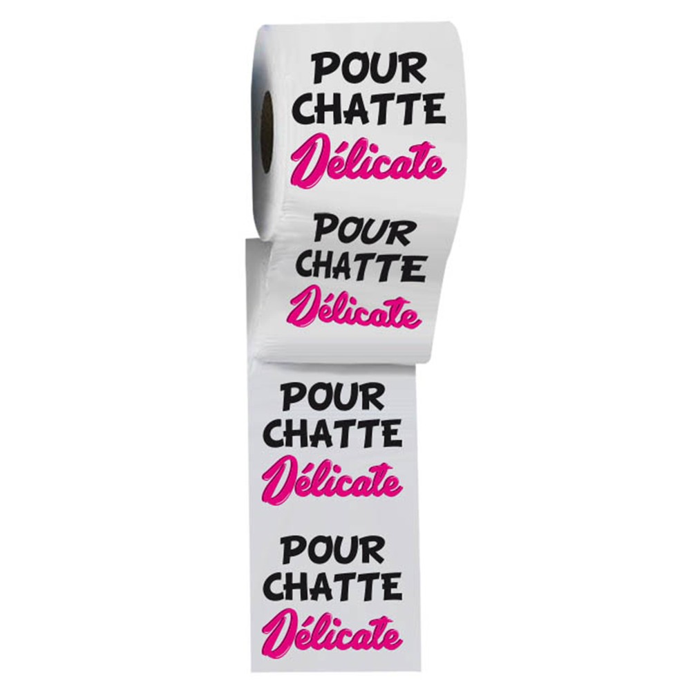 Rouleau de Papier Toilette Humoristique Pour chatte délicate