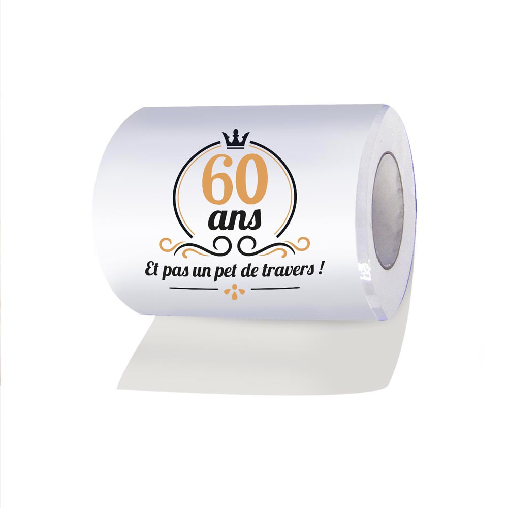 PAPIER TOILETTE HUMORISTIQUE LA SOIXANTAINE