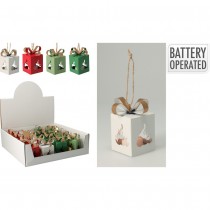 PAQUET CADEAU DÉCO LED PILE SUSPENSION 5X5X8CM