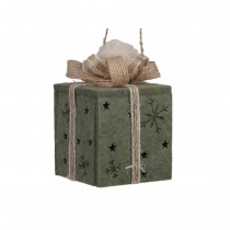 PAQUET CADEAU FEUTRINE SUSPENSION 6X6X9.5CM VERT