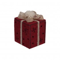 PAQUET CADEAU FEUTRINE SUSPENSION 8X7X11.5CM ROUGE