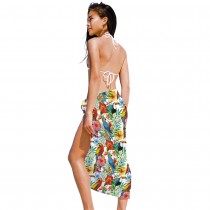 PARÉO SARONG HAWAÏEN TROPICAL TOUCAN 1.5M FEMME