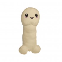 PELUCHE HUMORISTIQUE PÉNIS POLYESTER 30CM BEIGE