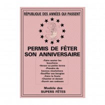 PERMIS FETER ANNIVERSAIRE