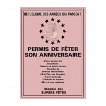 PERMIS FETER ANNIVERSAIRE