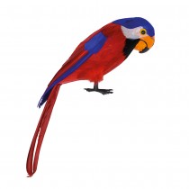 PERROQUET OISEAU PIRATE HAWAÏ 35CM ROUGE