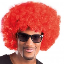 PERRUQUE AFRO - ROUGE