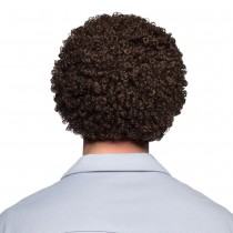 PERRUQUE AFRO RICARDO MARRON ADULTE