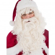 PERRUQUE BARBE MOUSTACHE PÈRE NOËL BLANC