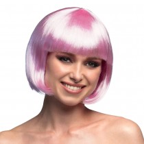 PERRUQUE CABARET ROSE CLAIR ADULTE