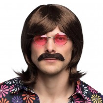 PERRUQUE GARY AVEC MOUSTACHE