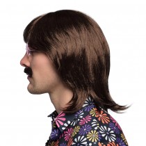 PERRUQUE GARY AVEC MOUSTACHE