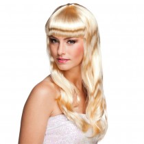 PERRUQUE GLAMOUR CHEVEUX LONGS ONDULÉS BLOND FEMME